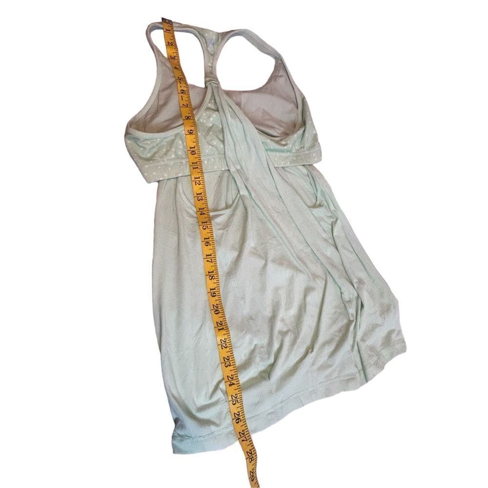 Lululemon practice freely mint green polka dot tank duo size 10 - Picture 12 of 12